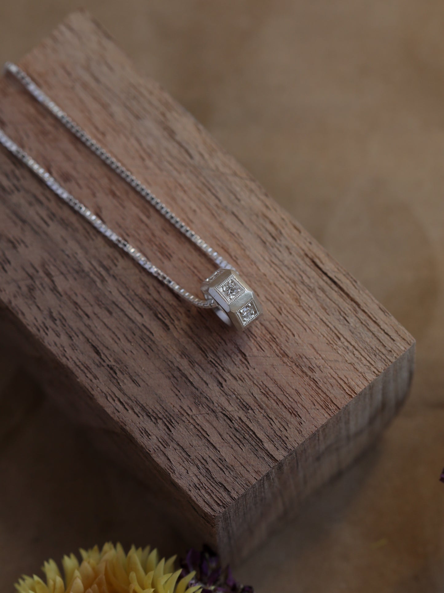 Pavè Hex Necklace