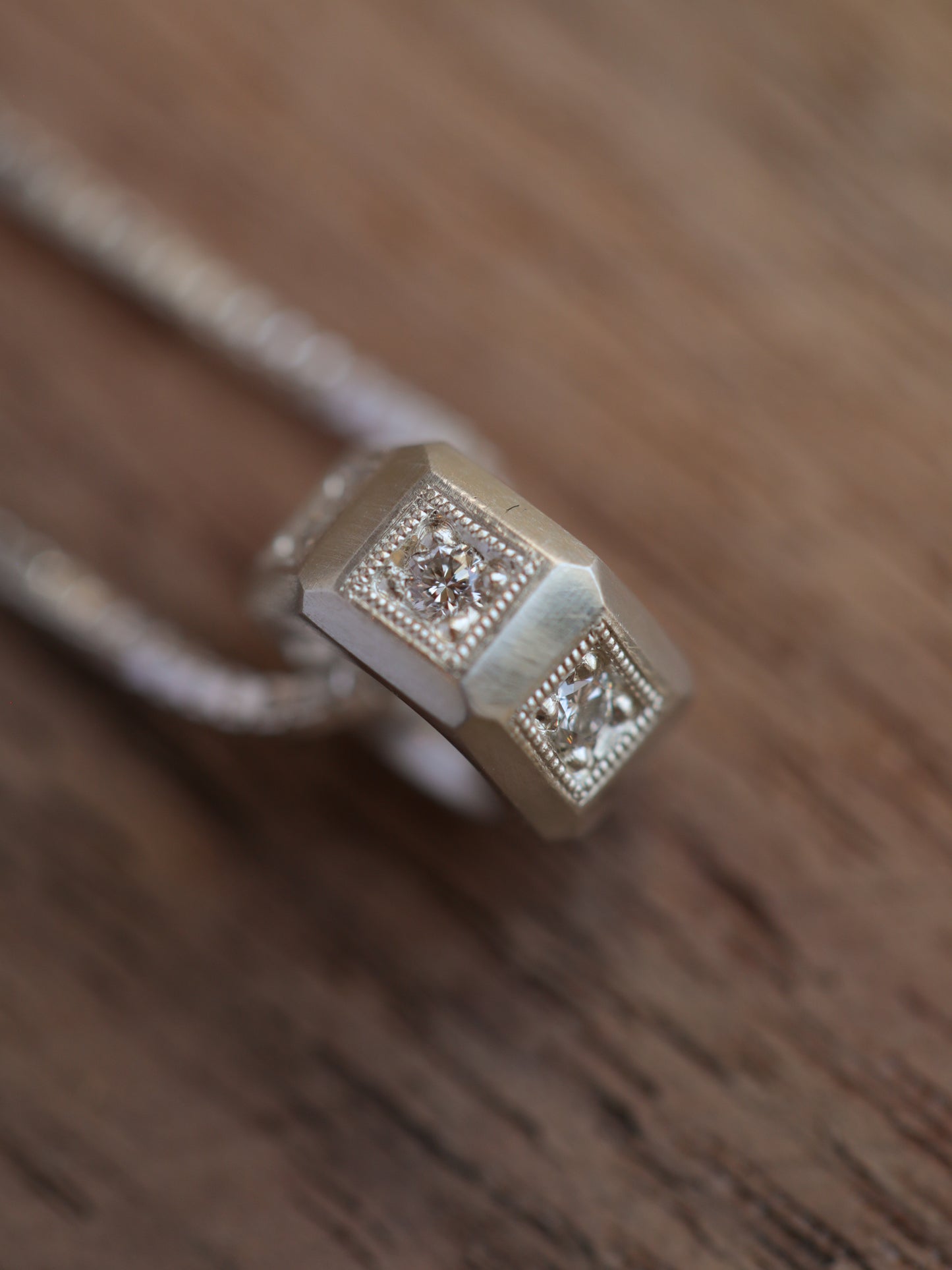 Pavè Hex Necklace