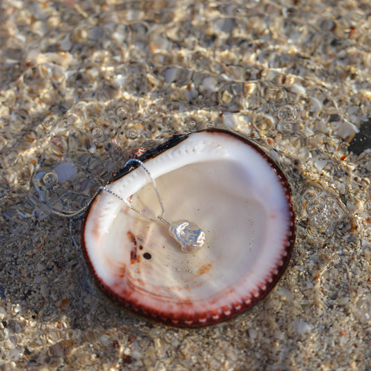 Silver Pearl Necklace