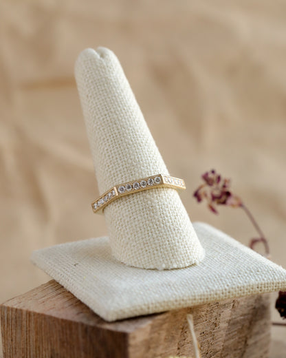 Pavè Hex Slim Band